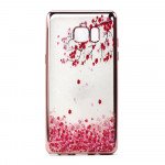 Wholesale Galaxy Note FE / Note Fan Edition / Note 7 Crystal Clear Rose Gold Design Case (Cherry Blossom)